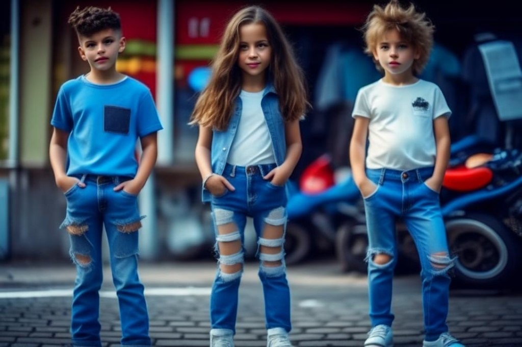 модные джинсы для детей